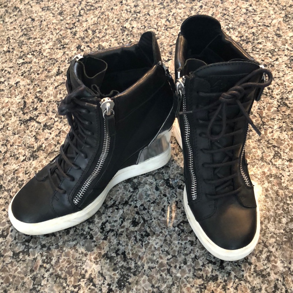 giuseppe zanotti wedge sneakers